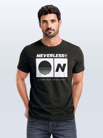 Neverless Shirt 'Sunset Sport Logo'‌‌‌‌‌‌‌‌‌ in Grau: Vorderseite