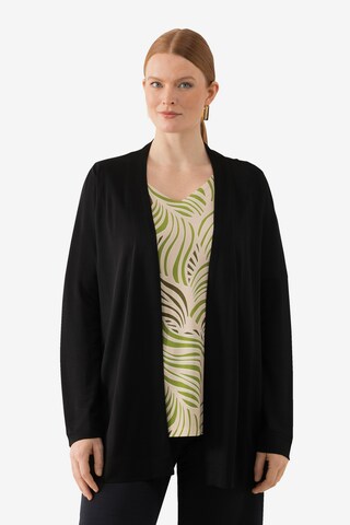 Cardigan Ulla Popken en noir : devant