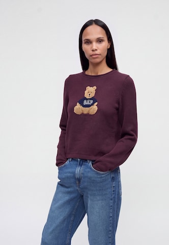 Gap Petite Trui in Bruin: voorkant