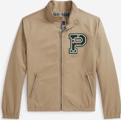 Polo Ralph Lauren Veste mi-saison en beige / kaki / vert foncé / blanc, Vue avec produit