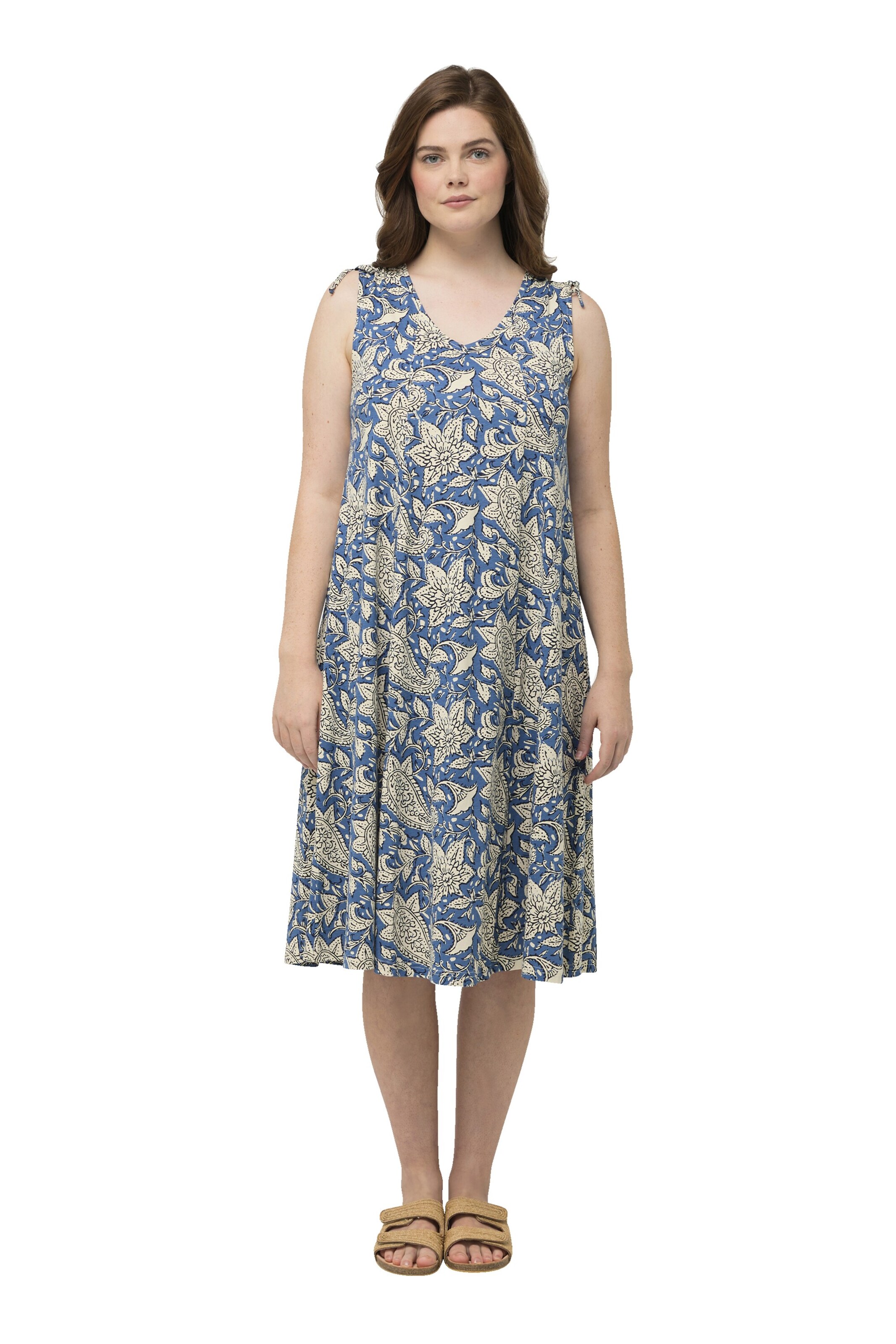 Ulla Popken Kleid in Blau: Vorderseite