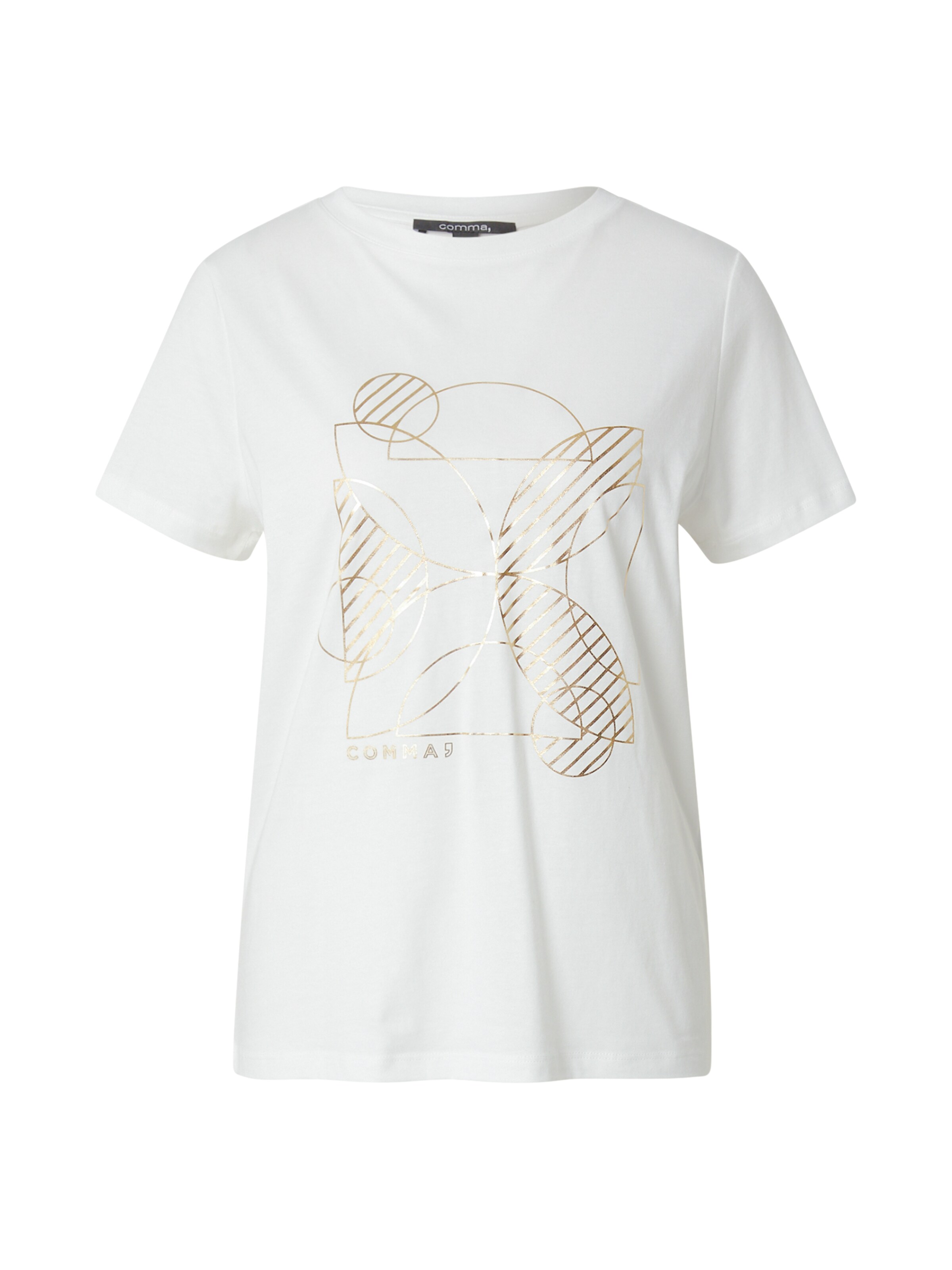 T-shirt COMMA en blanc : devant