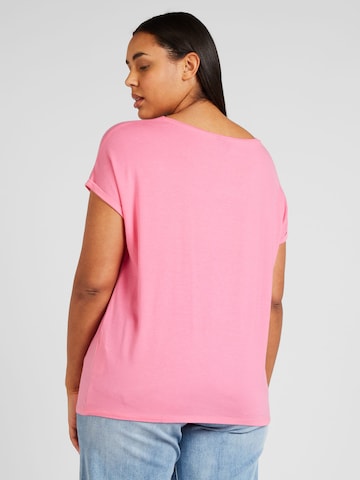 Vero Moda Curve Μπλουζάκι 'AYA' σε ροζ