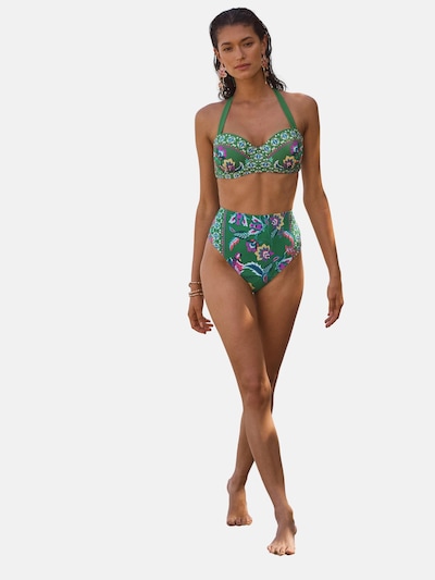 love & roses Bikini zgornji del | encijan / med / zelena / lila barva, Prikaz izdelka