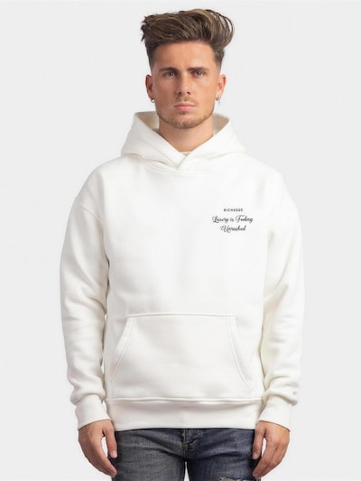 Richesse Sweatshirt 'UNRUSHED HOODIE CREME' in XS in de kleur Crème, Productweergave