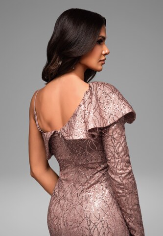 Ombre Avondjurk in Beige