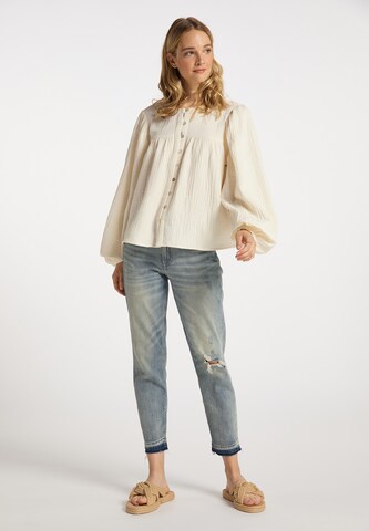 DreiMaster Vintage Bluse i hvid