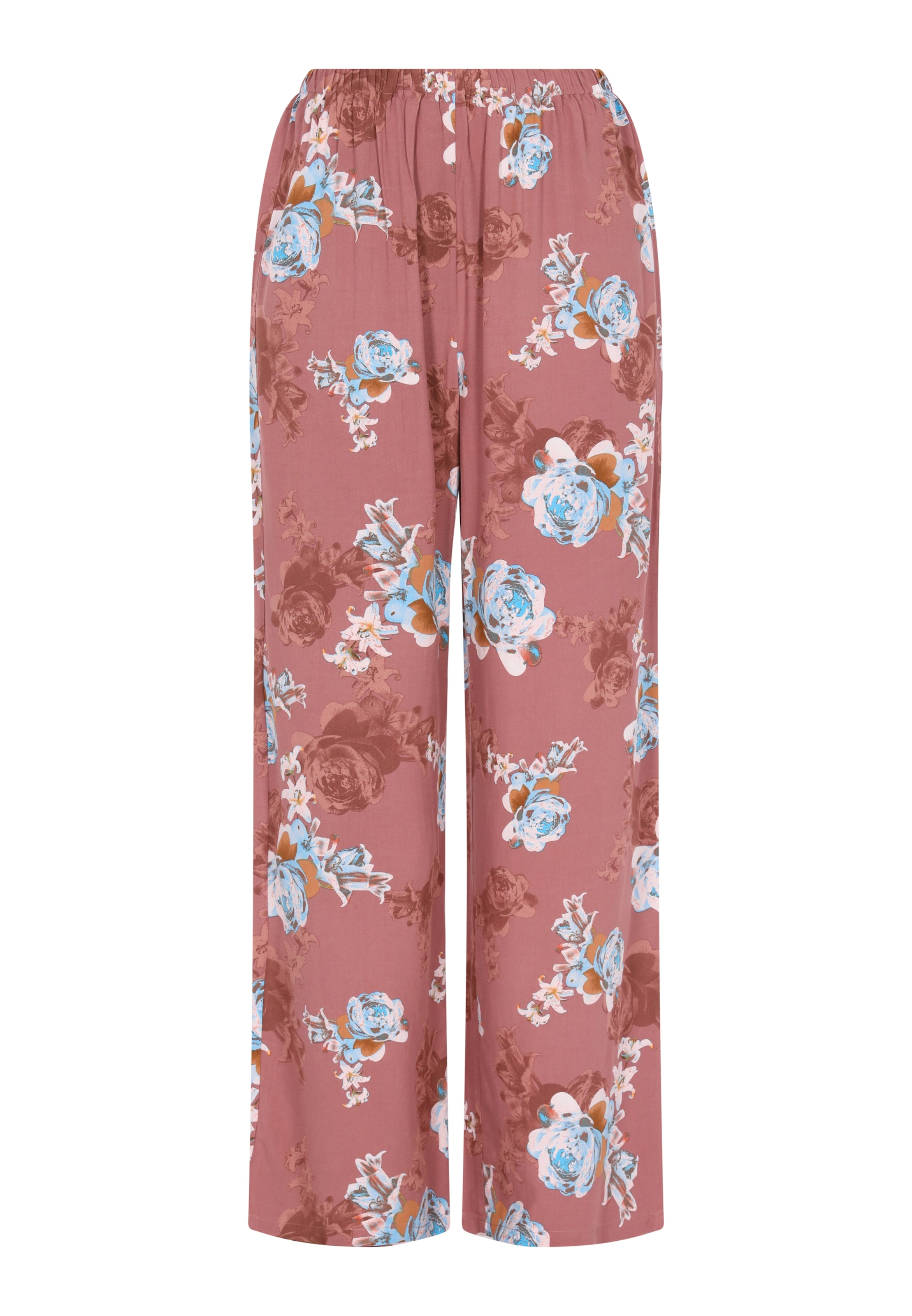 Usha Wide Leg Hose in Braun: Vorderseite