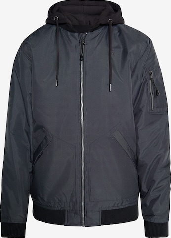 TUFFSKULL Between-season jacket 'Wrest' in Grey: front