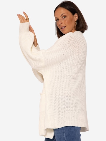 SASSYCLASSY - Casaco de malha oversized em bege