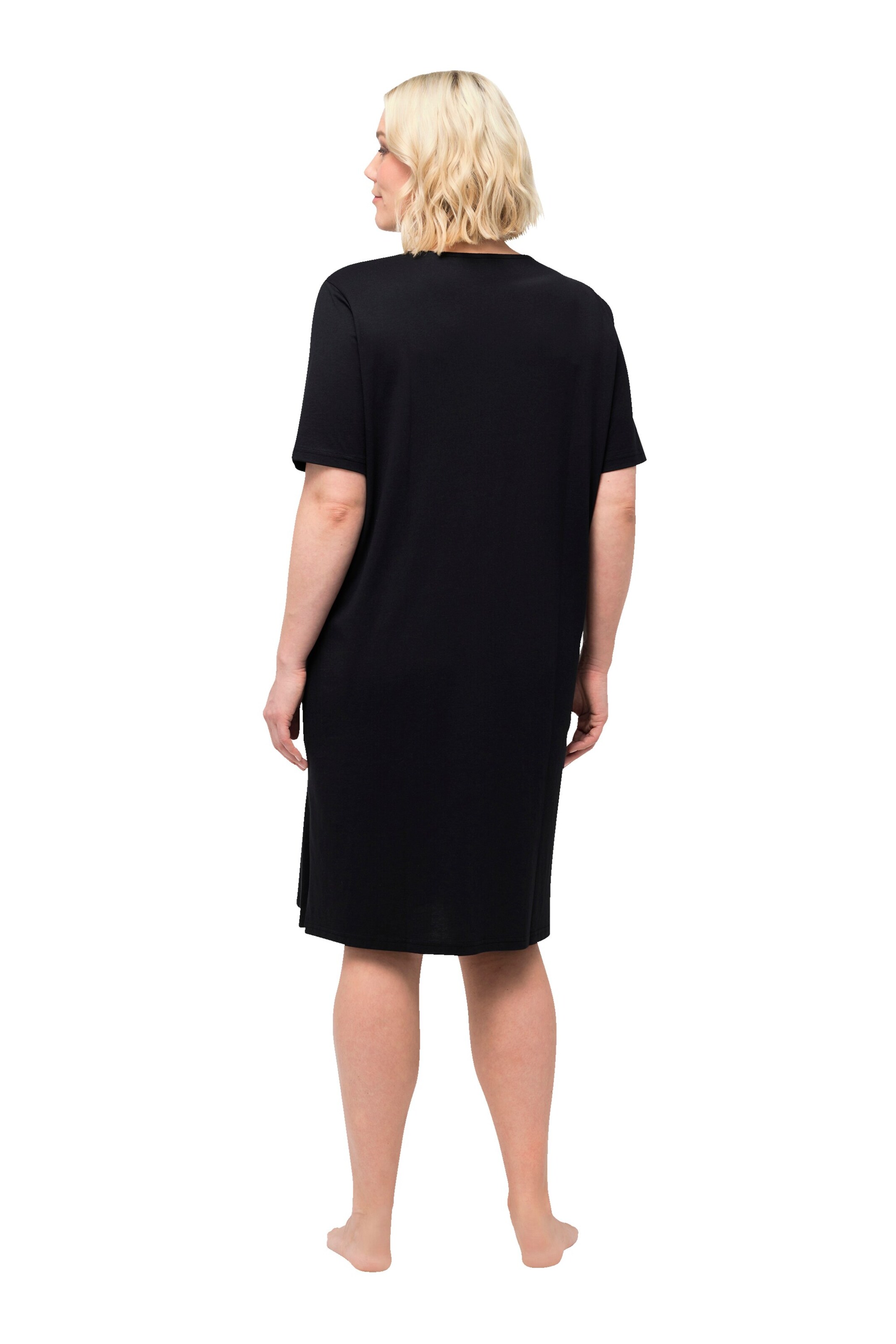 Ulla Popken Nachthemd in Schwarz