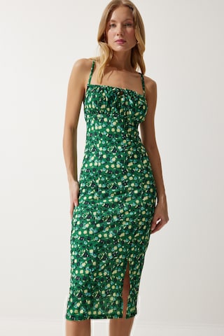 Happiness İstanbul Лятна рокля в зелено