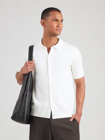 HUGO Kardigan 'San Paco' w kolorze biały: przód