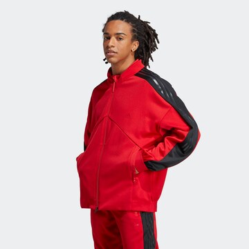 Veste de survêtement ADIDAS SPORTSWEAR en rouge