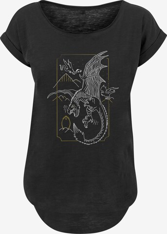 F4NT4STIC Shirt 'Harry Potter Dragon' in Black: front