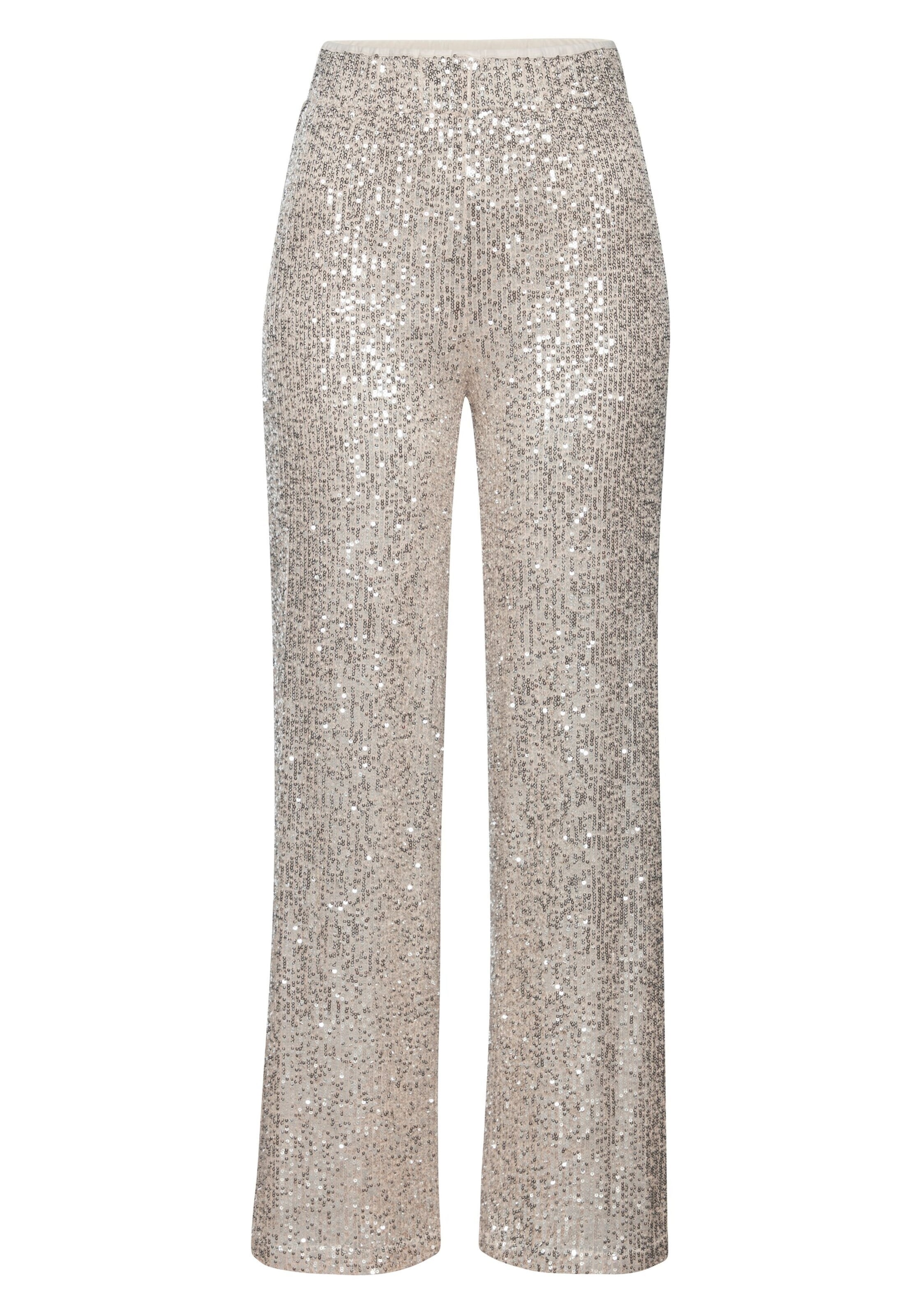 LASCANA Wide leg Broek in Beige: voorkant