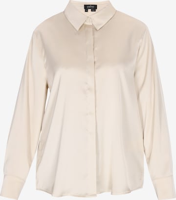 usha BLACK LABEL Shirt in Beige: voorkant