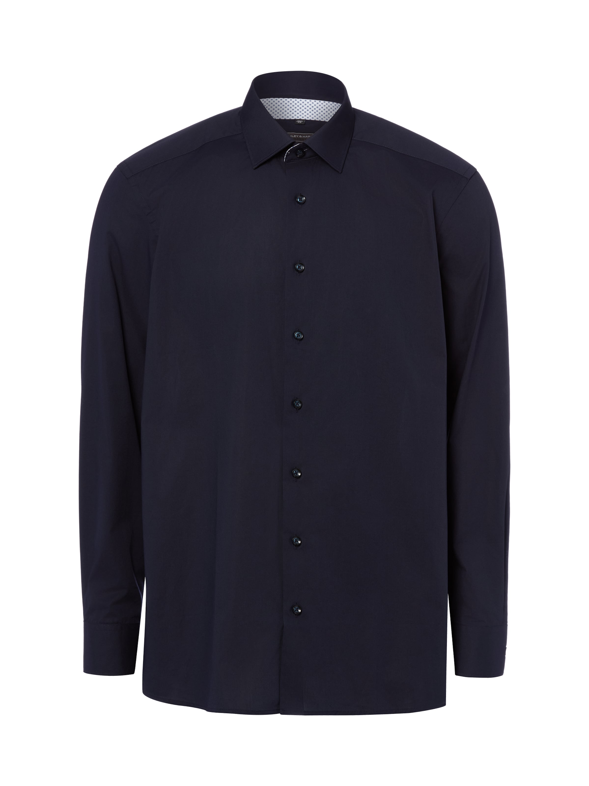 Finshley & Harding Businesshemd 'Easy Care' in Blau: Vorderseite