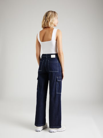 Wide leg Pantaloni eleganți 'ASTAS' de la minimum pe albastru