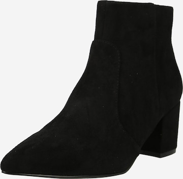 Ankle boots 'Faux Suede' di Bianco in nero: frontale