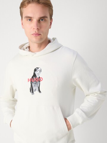 Sweat-shirt 'Dartchon' HUGO en blanc