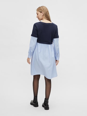 MAMALICIOUS Košeľové šaty 'Vera' - Modrá