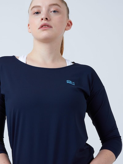 SPORTKIND Functioneel shirt '3/4 Loose Fit' in XS in de kleur Navy, Productweergave