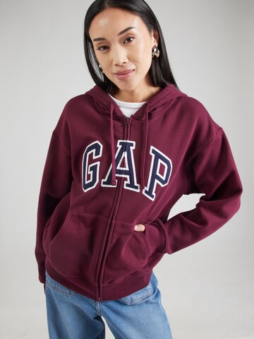 GAP - Casaco em moletão 'HERITAGE' em vermelho: frente