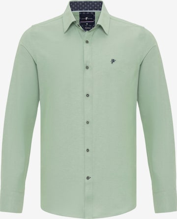 DENIM CULTURE Regular fit Button Up Shirt in Green: front