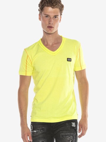 CIPO & BAXX Shirt in Yellow: front