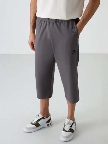 Wide Leg Pantalon Tommy Life en gris : devant