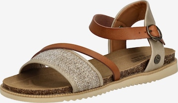 MUSTANG Sandale in Beige: Vorderseite