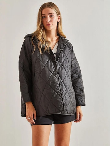 Bianco Lucci - Casaco meia-estação em preto: frente