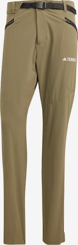 ADIDAS TERREX Regular Outdoor Pants 'Xperior' in Green: front