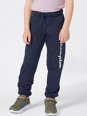 Champion Authentic Athletic Apparel Zúžený Kalhoty – modrá: přední strana