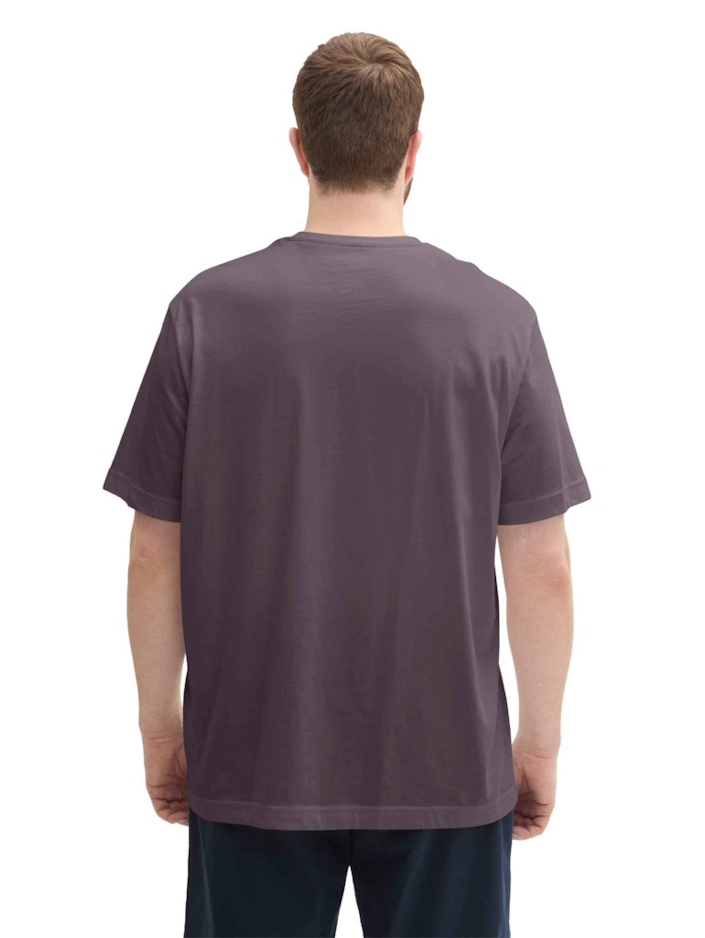 TOM TAILOR Men + T-Shirt in Schwarz