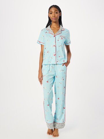 PJ Salvage Pyjama 'Pupppy Love' in Blauw: voorkant