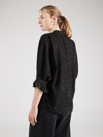 SOAKED IN LUXURY - Blusa 'Lia Amily' em preto