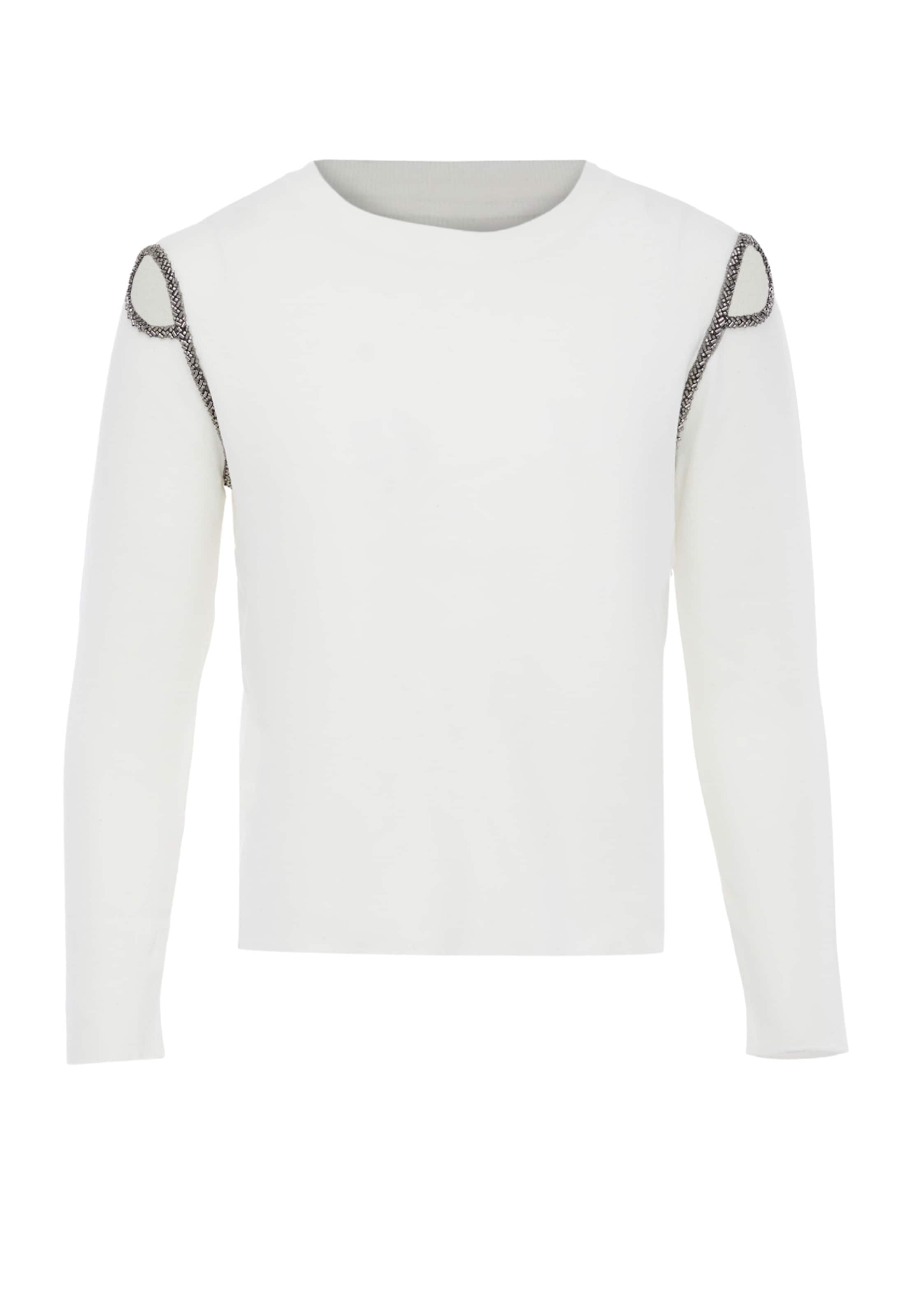 NAEMI Trui in Wit: voorkant