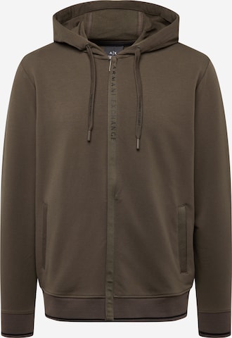 Giacca di felpa di ARMANI EXCHANGE in verde: frontale