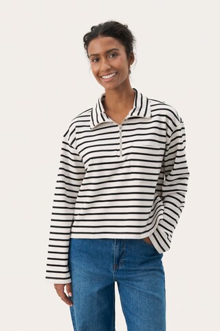 Sweat-shirt Part Two en noir : devant