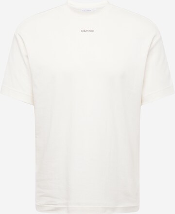 Tricou 'NANO' de la Calvin Klein pe alb: față