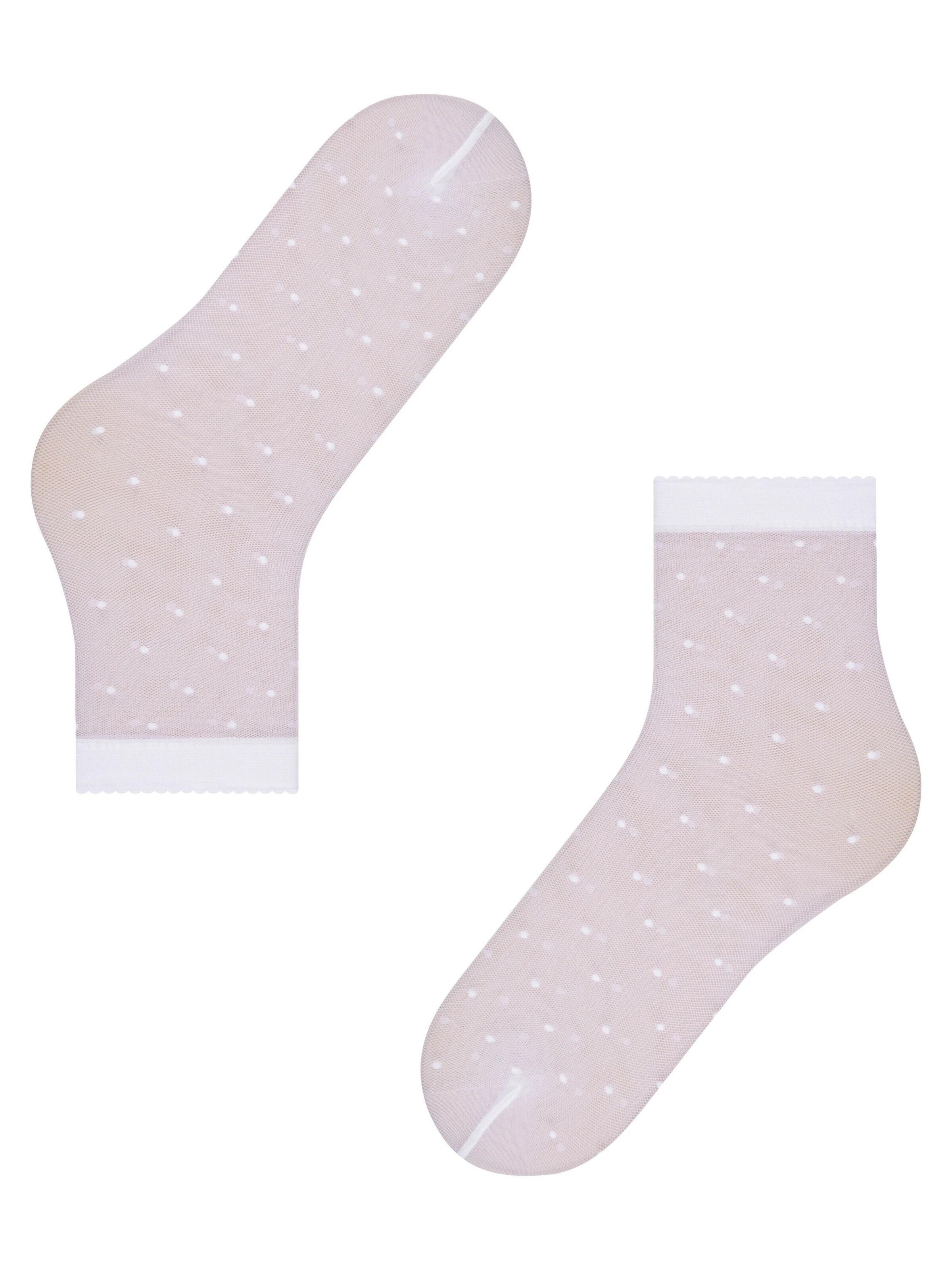 FALKE Socken 'Dot'‌ in Weiß