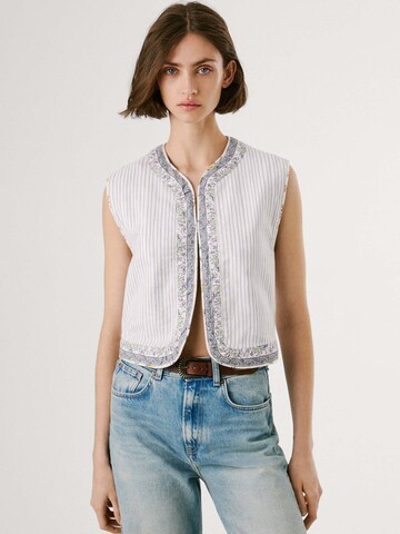 Pepe Jeans Bodywarmer 'Sol' in Beige: voorkant