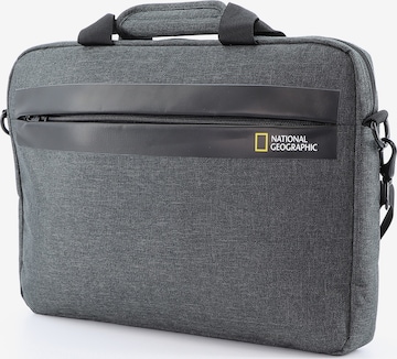 National Geographic Document Bag 'Stream' in Grey: front