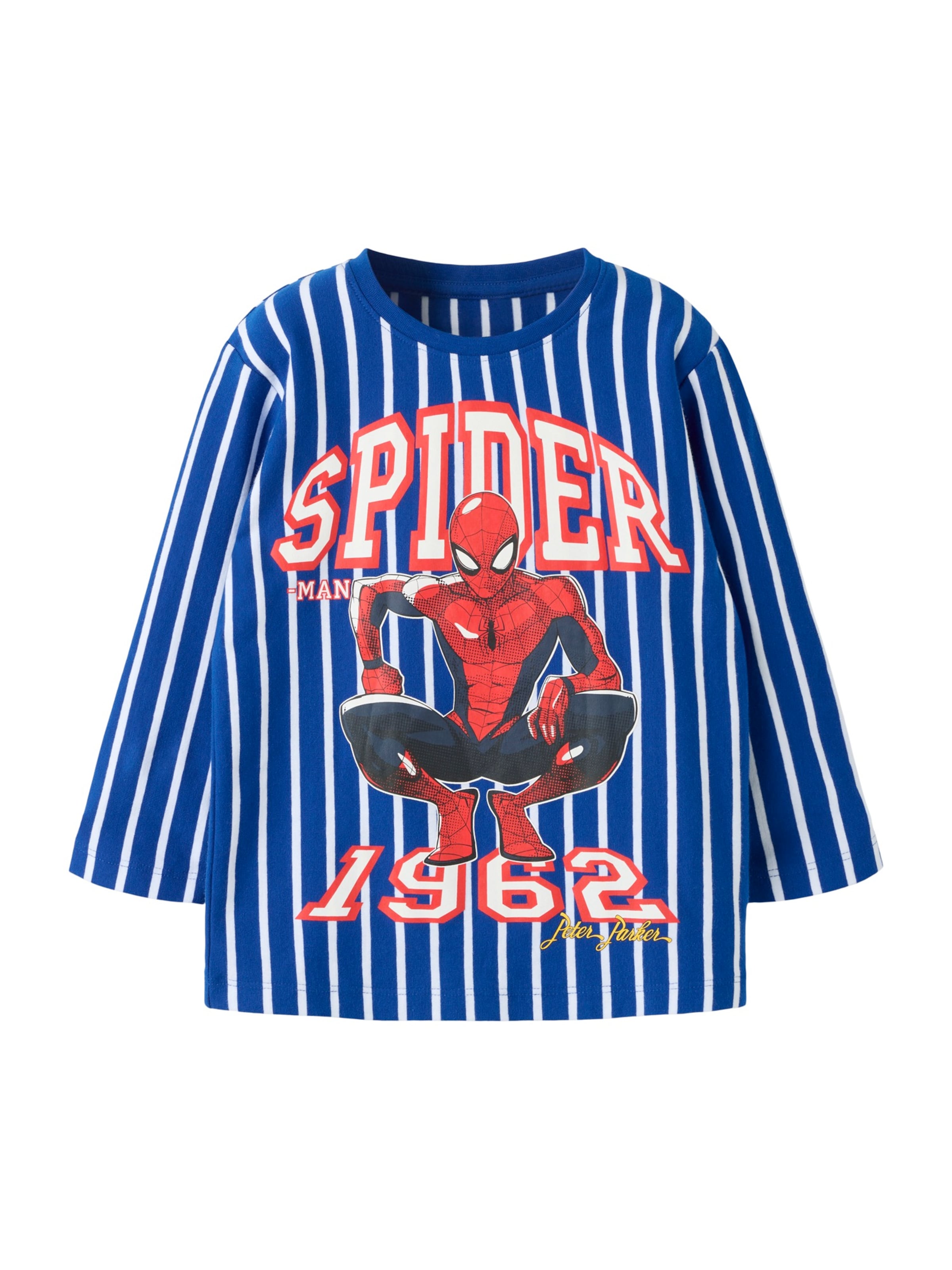 NAME IT - Camisola 'NMMOnce Spider' em azul: frente