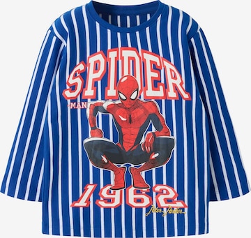 NAME IT - Camisola 'NMMOnce Spider' em azul: frente