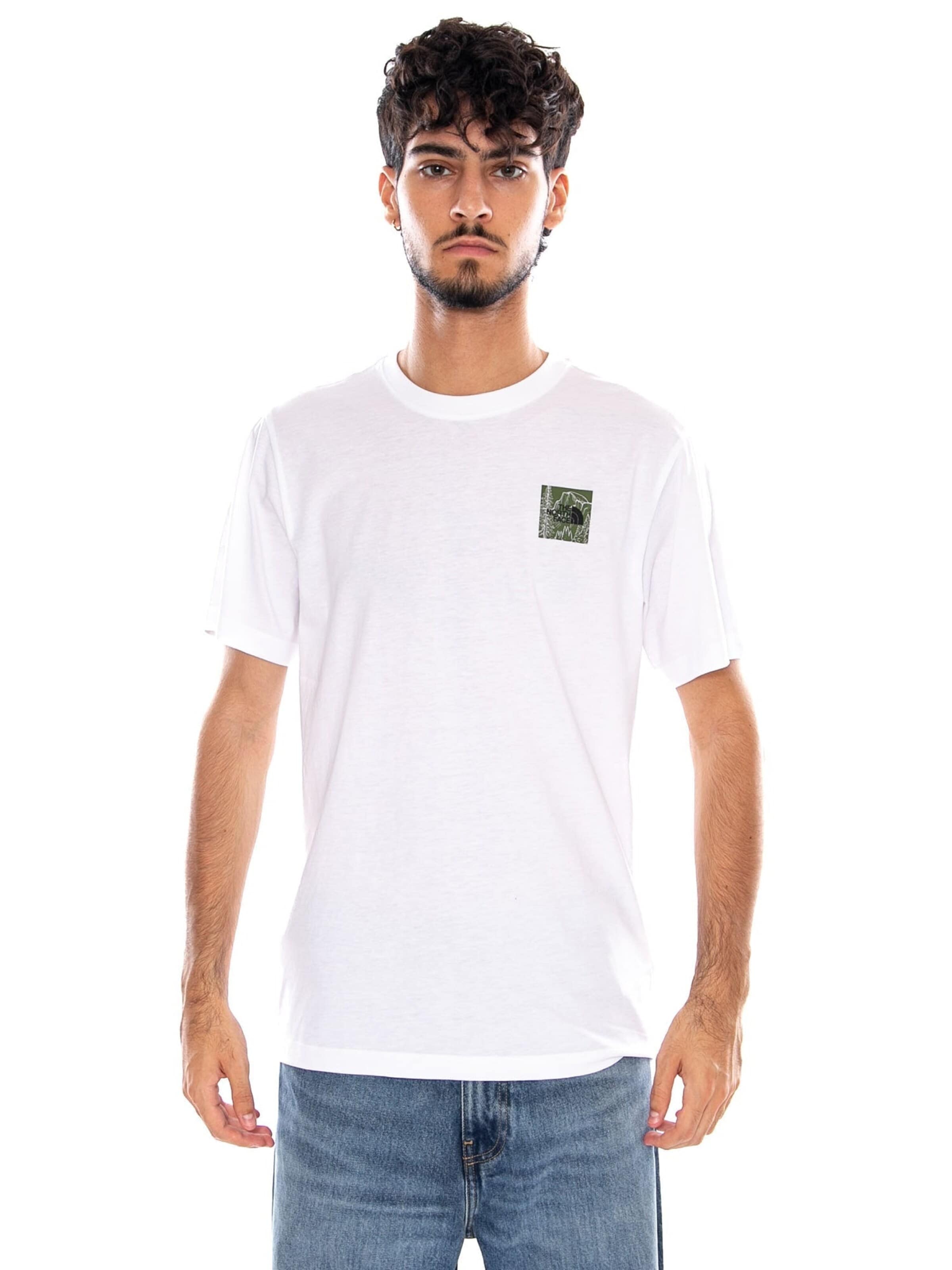 THE NORTH FACE Shirt 'M MONTE REG SS TEE TNF WHITE' in Wit
