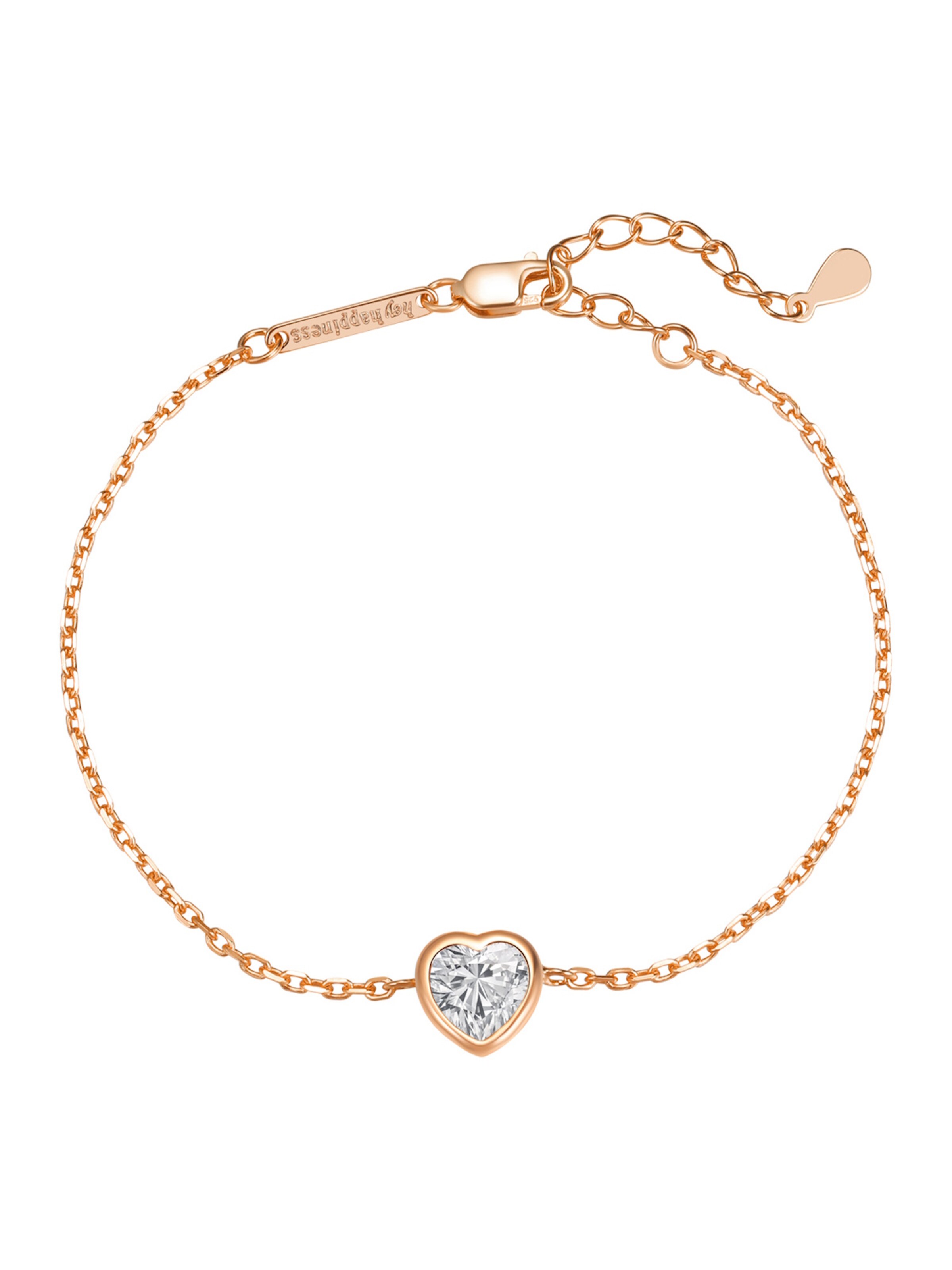 Braccialetto 'Shiny Love' di Hey Happiness in oro: frontale