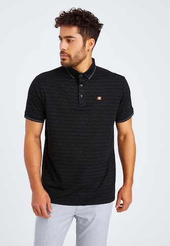 Leif Nelson Poloshirt 'LN-55380' in Schwarz